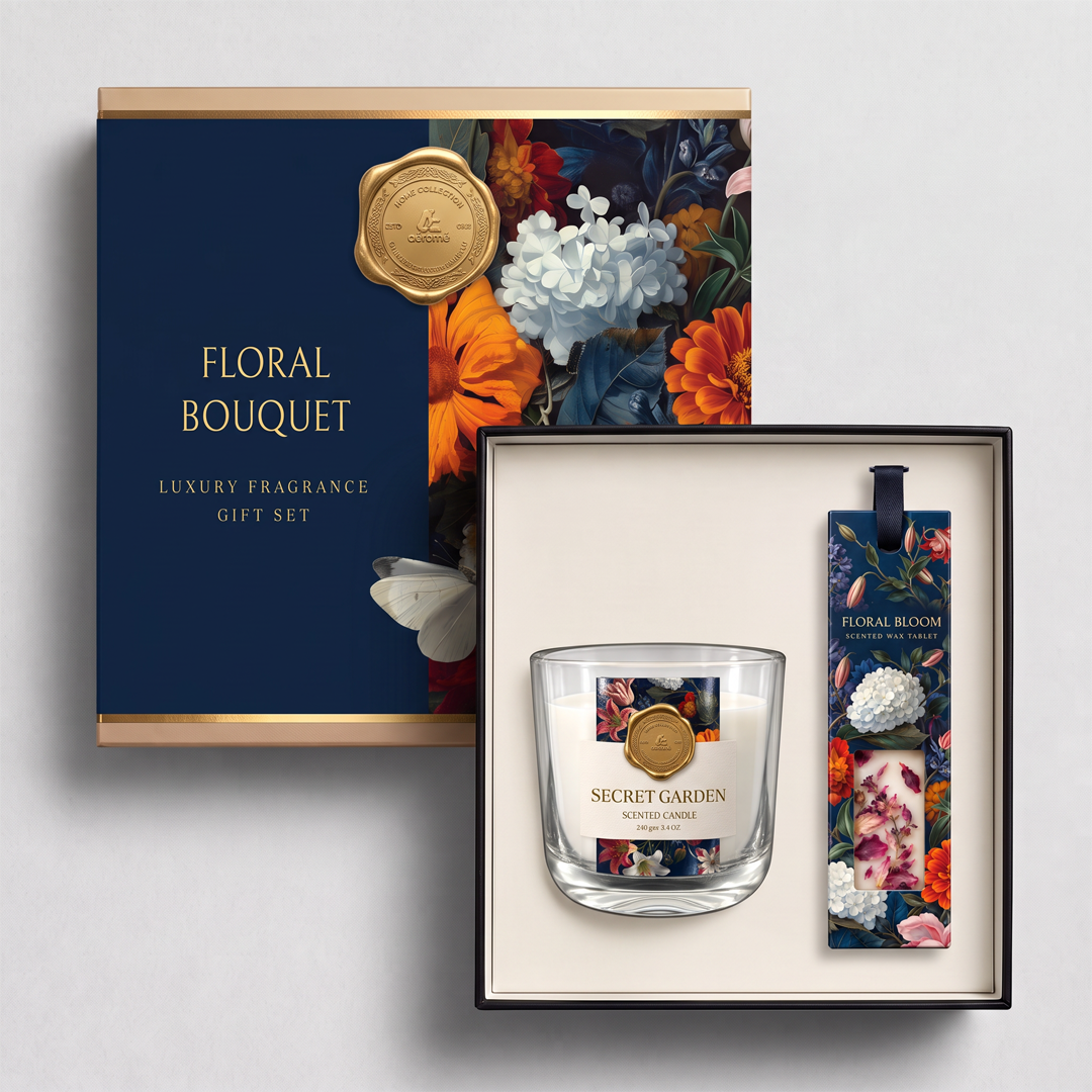 Floral Bouquet Gift Set — Set of 2