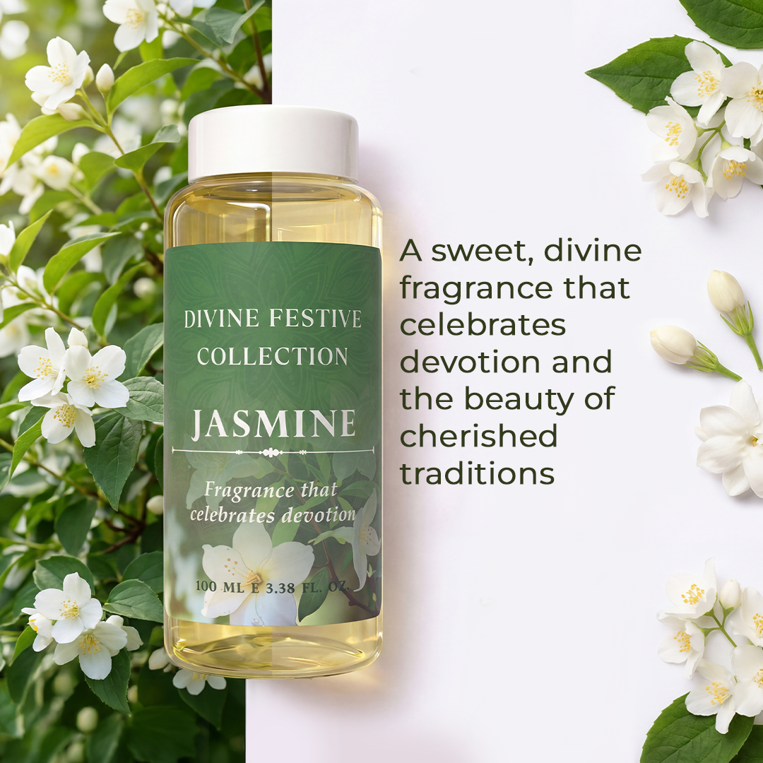 Fragrance bottle Jasmine from the Divine Festive Collection