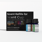 Scent Cup refill pack 3 luxury car fragrances 10ml each by Aéromé