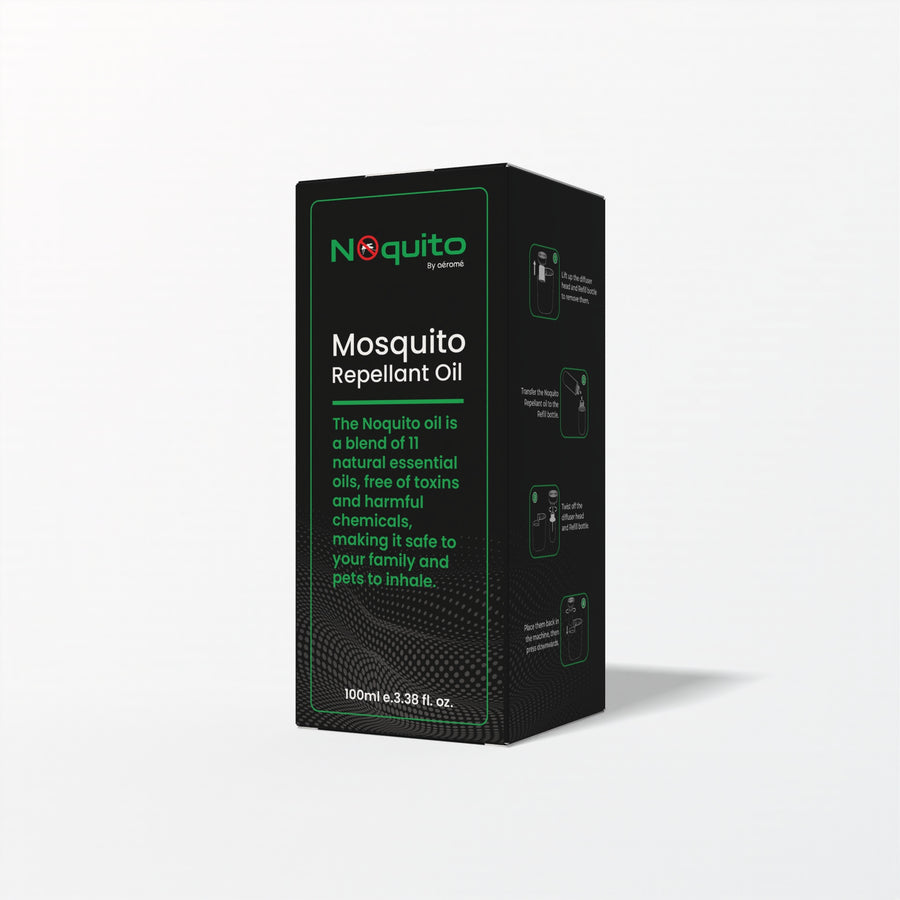 Noquito mosquito repellent oil refill pack 100ml natural essential oils