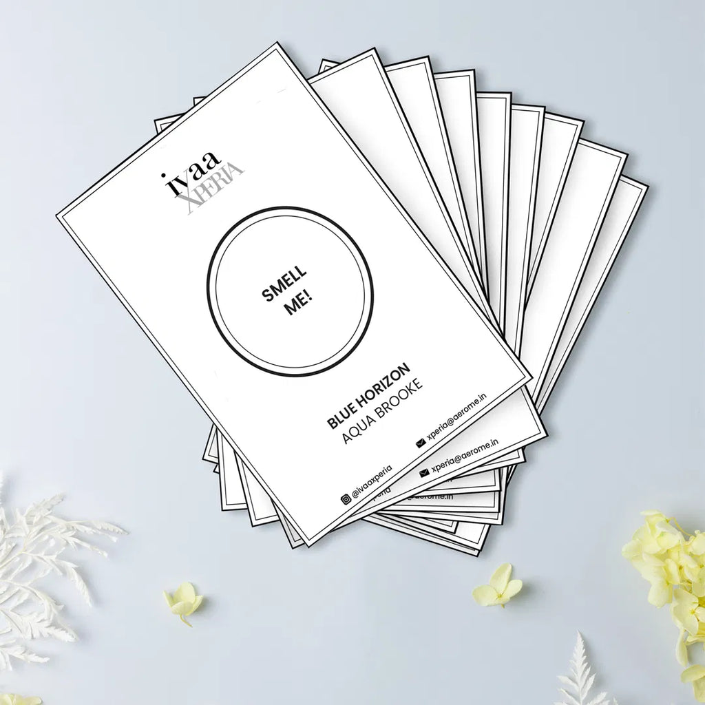 Ivaa Xperia complimentary fragrance scent card samples