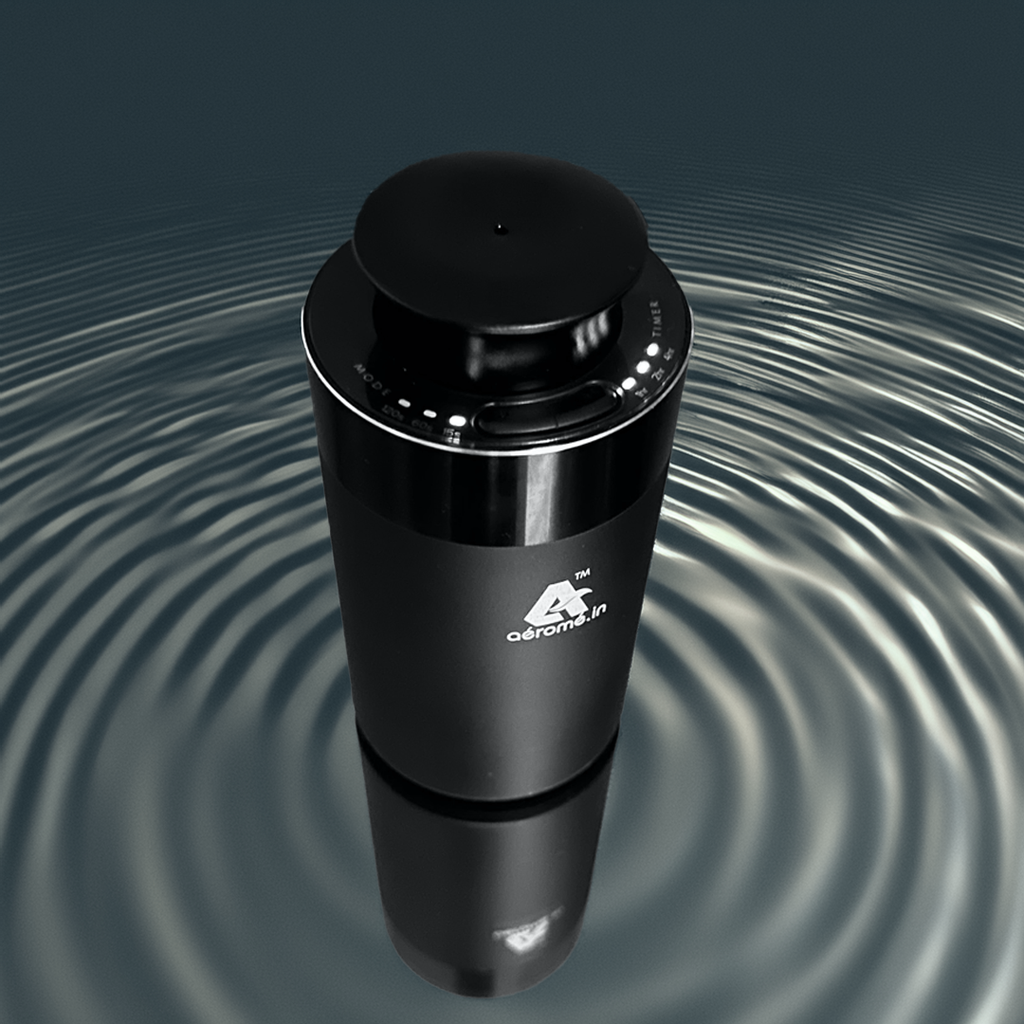 Scent Cup car fragrance diffuser top view open lid